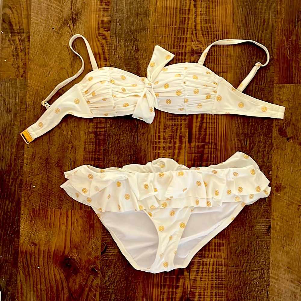 Lilly Pulitzer white and gold bikini